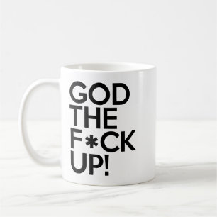 Caneca De Café DEUS O F-Up - Odisseia da Ascensão Mug - 2