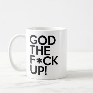 Caneca De Café DEUS O F-Up - Odisseia da Ascensão Mug - 2