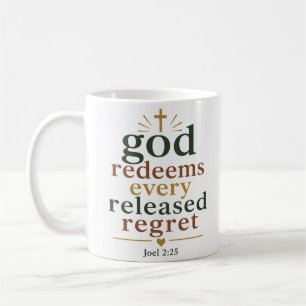 Caneca De Café Deus Redime Todo Arrependimento Liberado Verdade B