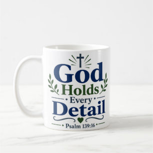 Caneca De Café Deus Segura Cada Detalhe Encorajamento Espiritual
