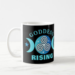 Caneca De Café Deusa Ascensão Mug - Teal & Blue Flow
