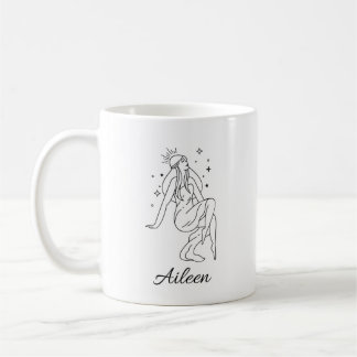 Caneca De Café Deusa celestial personalizada Halloween