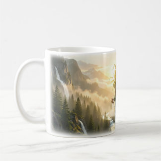 Caneca De Café Deusa da Natureza Cachoeira Espírito da Montanha C