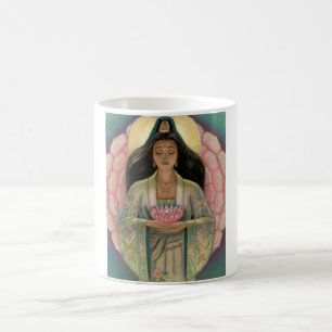 Caneca De Café Deusa de Kuan Yin da piedade