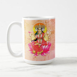 Caneca De Café Deusa Gayatri Devi no Lotus Hindu Deity