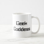 Caneca De Café Deusa geek Engraçado Humor STEM Science Matemática<br><div class="desc">Esta caneca divertida vai iluminar seu dia! As palavras "Deusa Geek" estão em uma fonte futurista. Perfeito para qualquer pessoa em ciência,  tecnologia,  engenharia ou matemática!</div>