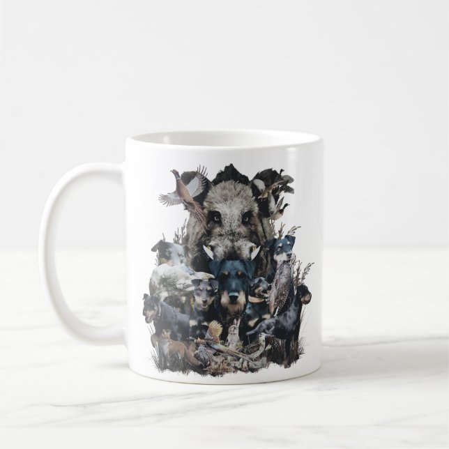 Caneca De Café Deutscher Jagdterrier (Esquerda)