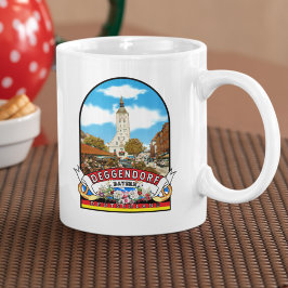 Caneca De Café Deutschland Deggendorf Vintage souvenir
