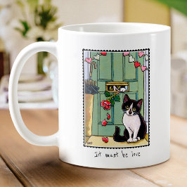 Caneca De Café Deve Ser Um Gato De Gato De Gatinho Personalizado 