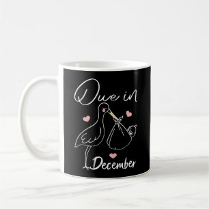 Caneca De Café Devido Em Dezembro Cisne Engraçado Carregando Um N
