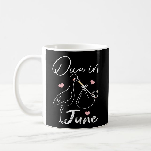 Caneca De Café Devido Em Junho Cisne Engraçado Carregando Um Bebê (Esquerda)