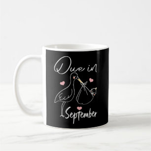 Caneca De Café Devido Em Setembro Cisne Engraçado Carregando Um N