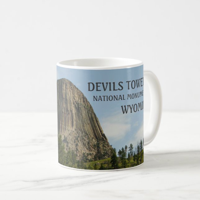 Caneca De Café Devils Tower National Monuuument Mug (Frente Esquerda)