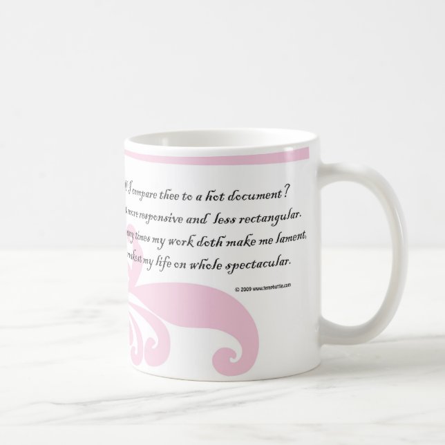 Caneca De Café Devo eu comparar o thee a um original quente? (Direita)