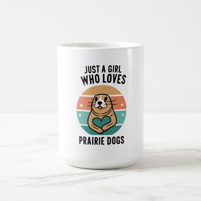 Caneca De Café Devoção: Apenas uma garota que ama cães da Prairie (Centro)