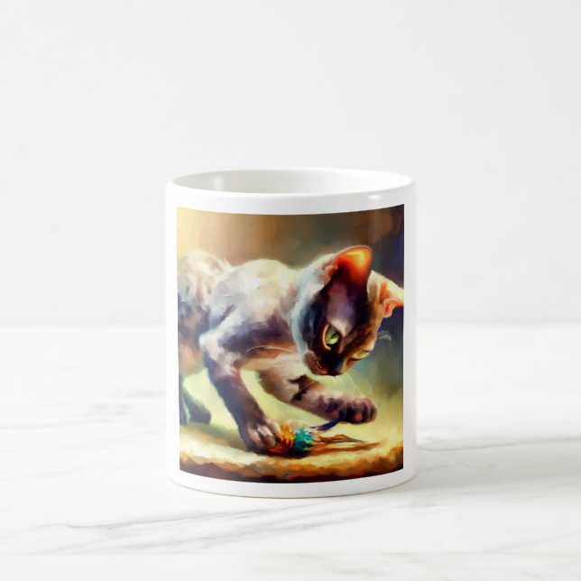 Caneca De Café Devon Rex Cat (Centro)