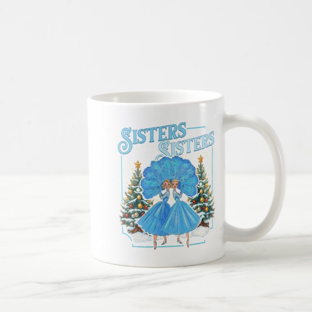 Caneca De Café Devoted Sisters White Xmas Merry Christmas Snowfla (Direita)