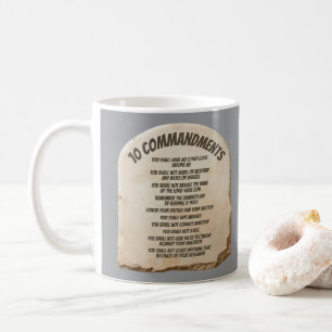 Caneca De Café Dez Mandamentos