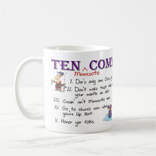 Caneca De Café Dez mandamentos de Minnesota