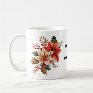 CANECA DE CAFÉ DEZEMBRO - POINSETTIA