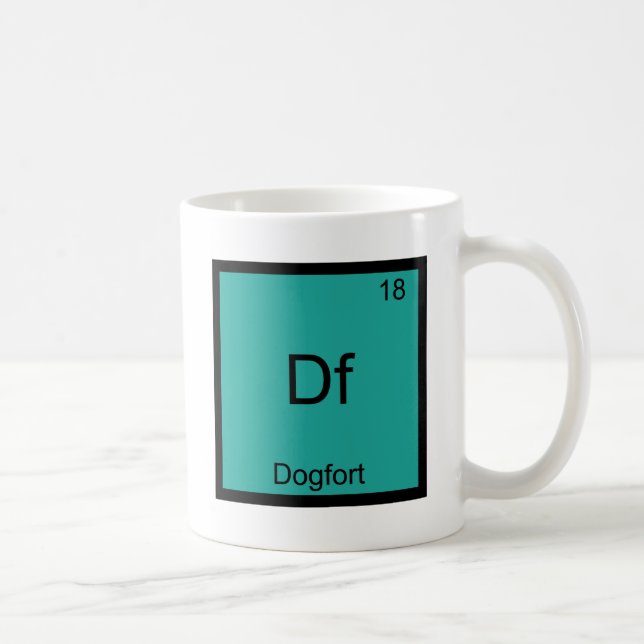 Caneca De Café Df - Camiseta Símbolo Químico Elemento Divertido D (Direita)