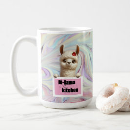 Caneca De Café Di-llama na Cozinha