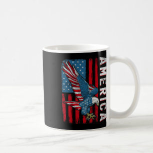 Caneca De Café Dia 4 de julho da Independência da Bandeira Americ