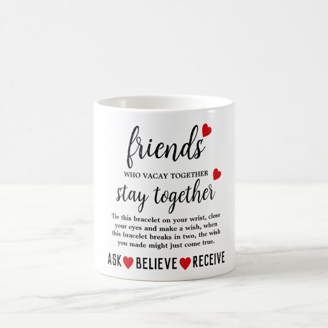 Caneca De Café Dia da Amizade Melhor Amigos Para Sempre (Centro)
