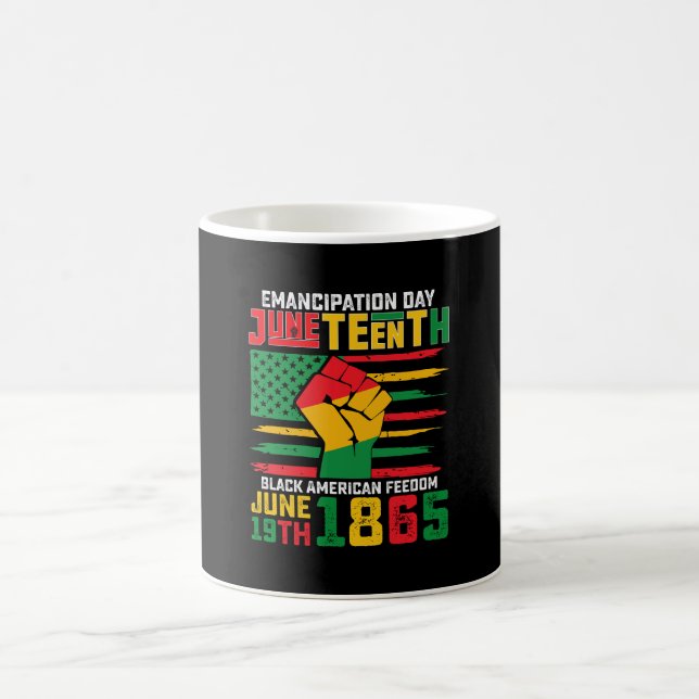 Caneca De Café Dia da Emancipação Juneteenth Liberdade Negra Amer (Centro)
