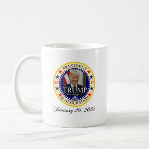 Caneca De Café Dia da Inauguração do Presidente Donald Trump 2025