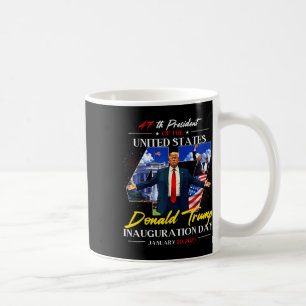 Caneca De Café Dia da Inauguração do Presidente Donald Trump 2025