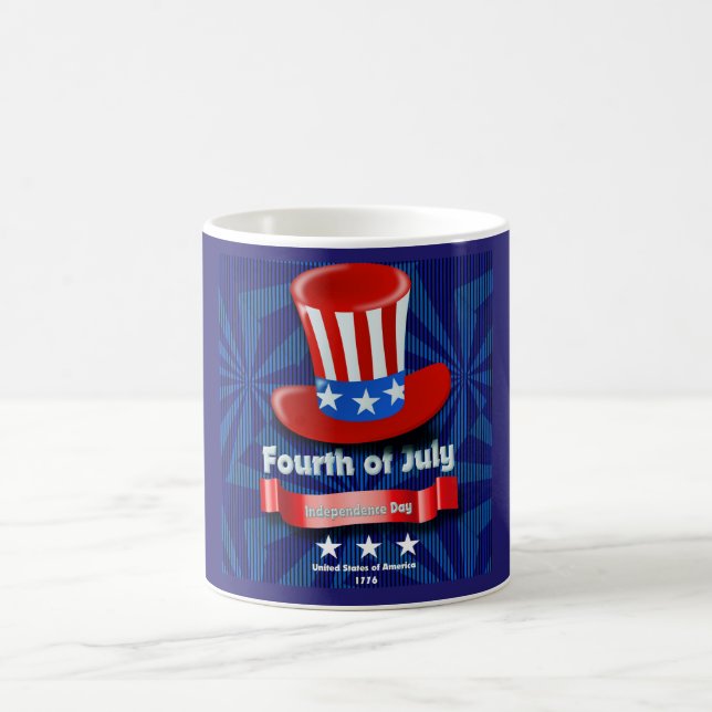 Caneca De Café Dia da Independência, 4 de julho (Centro)