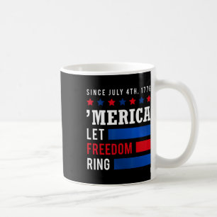 Caneca De Café Dia da Independência 4 de julho América Bandeira A