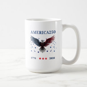 Caneca De Café Dia da Independência AMÉRICA250 1776 - 2026