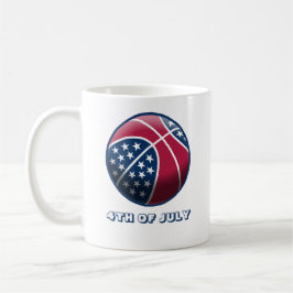 Caneca De Café Dia da Independência Basquetebol
