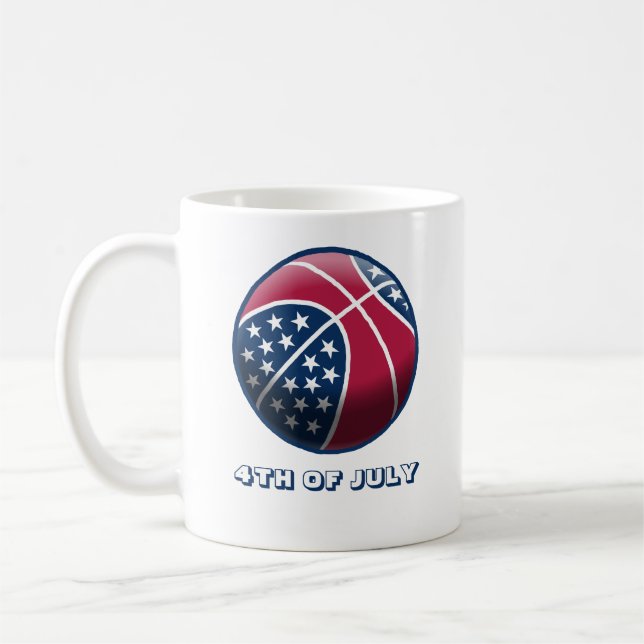Caneca De Café Dia da Independência Basquetebol (Esquerda)