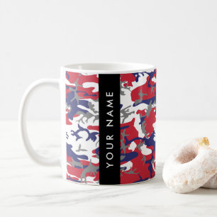 Caneca De Café Dia da Independência Camuflagem Seu nome Personali