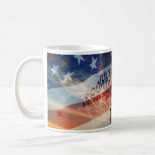 Caneca De Café Dia da Independência Patriótica Senhora Liberdade 