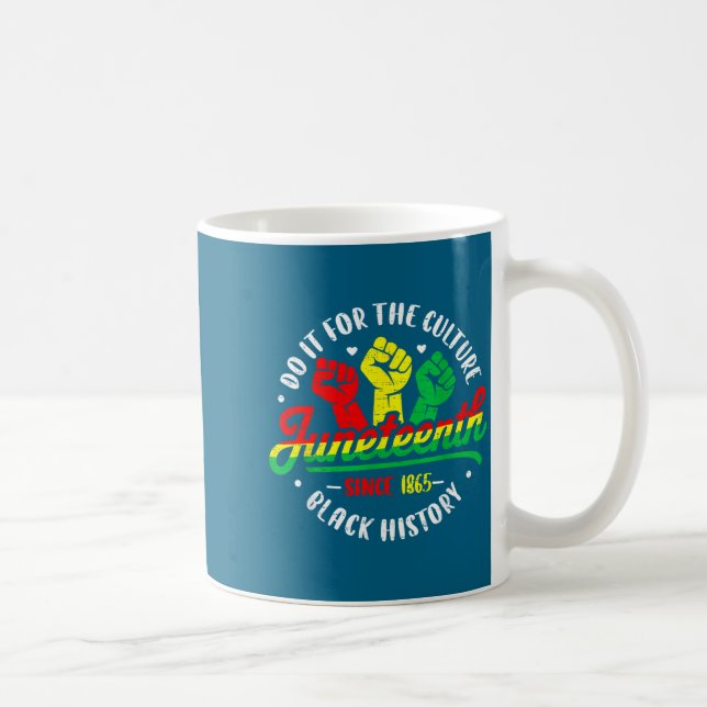 Caneca De Café Dia da liberdade Juneteenth africano 19 de junho p (Direita)