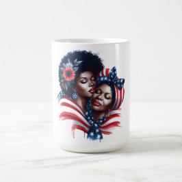 Caneca De Café Dia da Mãe Patriótico