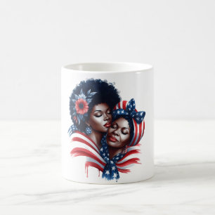Caneca De Café Dia da Mãe Patriótico