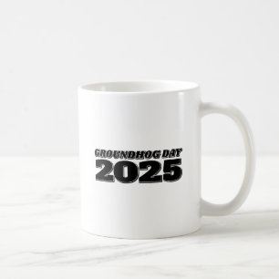 Caneca De Café Dia da Marmota 2025