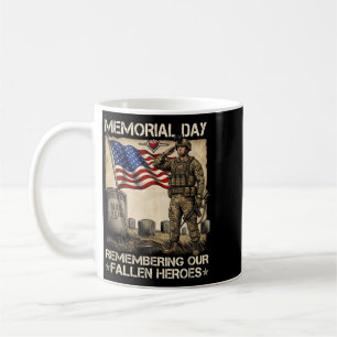 Caneca De Café Dia da Memória Lembrando Heróis Caídos Patriótico