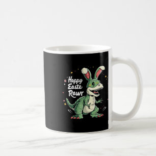 Caneca De Café Dia da páscoa Dinossauro Engraçado Feliz Eastrawaw