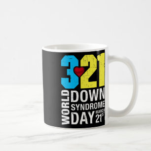 Caneca De Café Dia da Síndrome de Down 21 de março Síndrome de Do