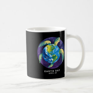 Caneca De Café Dia da Terra 2025 Restaurar a Tartaruga do Mar Ter