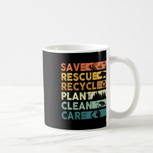 Caneca De Café Dia da Terra 2025 Salvem Abelhas Salvando Animais