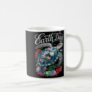 Caneca De Café Dia da Terra 2025 tartaruga marinha restaura terra