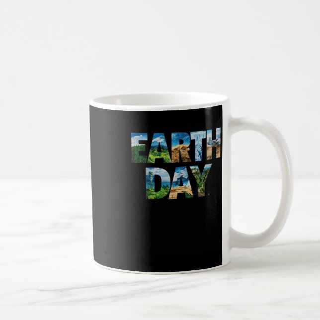 Caneca De Café Dia da Terra Proteção Ambiental Salvar Árvore &amp (Direita)