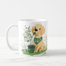 Caneca De Café Dia da Terra Retriever Dourado Cão Jardinagem